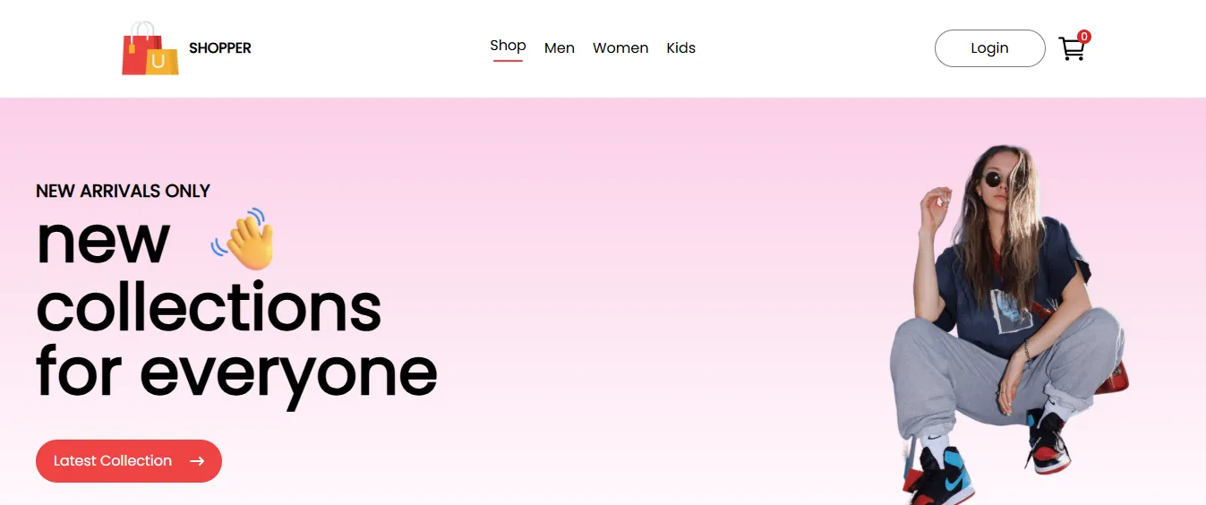 E-Commerce web app for clients by Mina Mamdouh with shopping cart and authentication