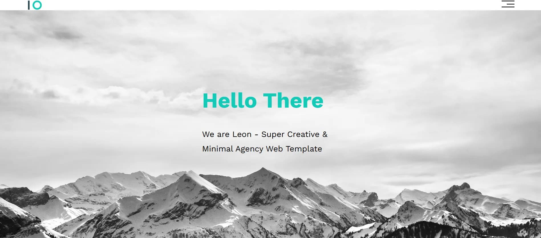 Leon creative agency website template by Mina Mamdouh with modern design